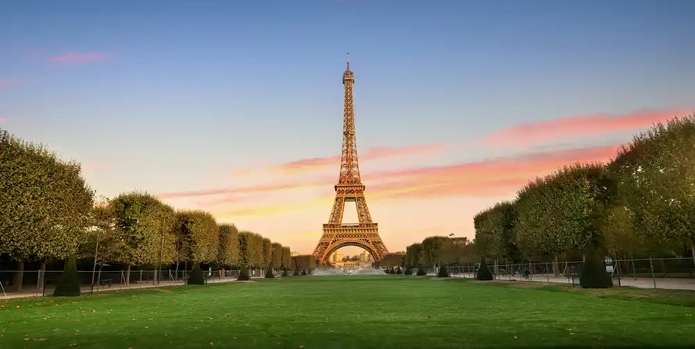 The Eiffel Tower in Paris, France, a popular destination for culinary students.