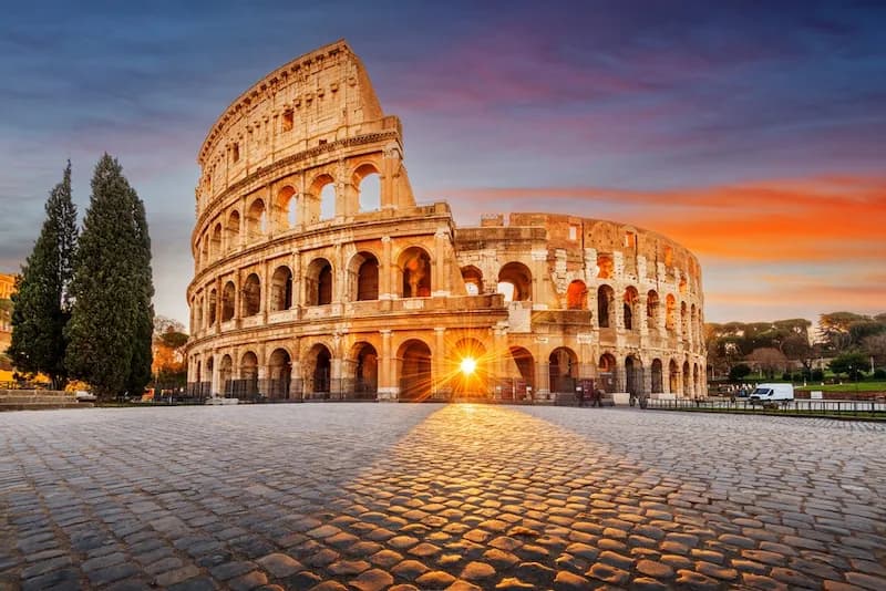 The Colosseum in Rome, Italy. Italy is home to some of the best culinary schools in the world.