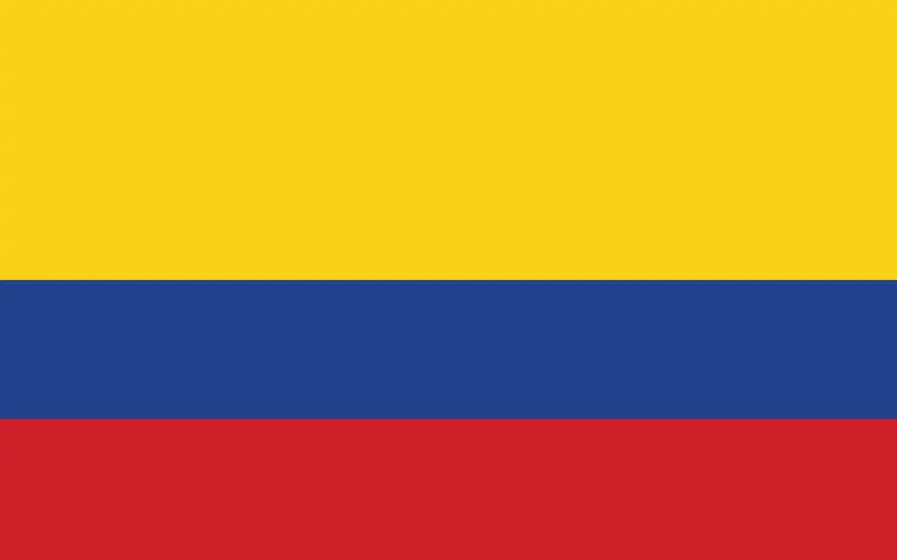 The flag of Colombia, where Rappi is a popular food delivery app.